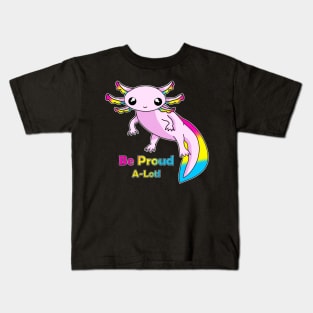 Pan Pride Axolotl Kids T-Shirt